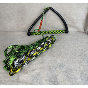 AIRHEAD 65' 3-Section Performance Waterski/Wakeboard Rope -‎ WMR-518 Green